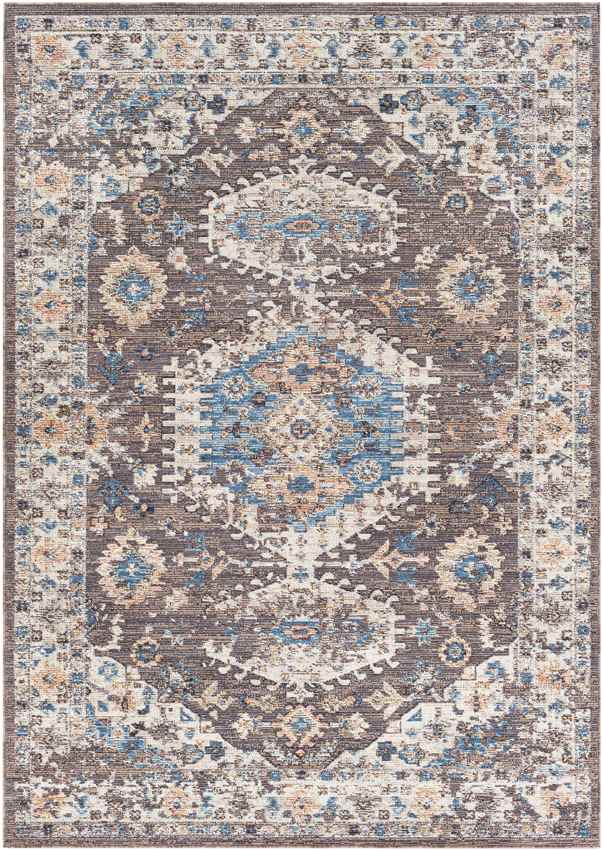 Graspeel Traditional Dark Brown Area Rug
