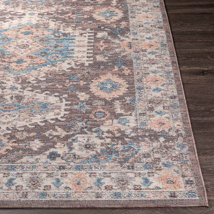 Graspeel Traditional Dark Brown Area Rug