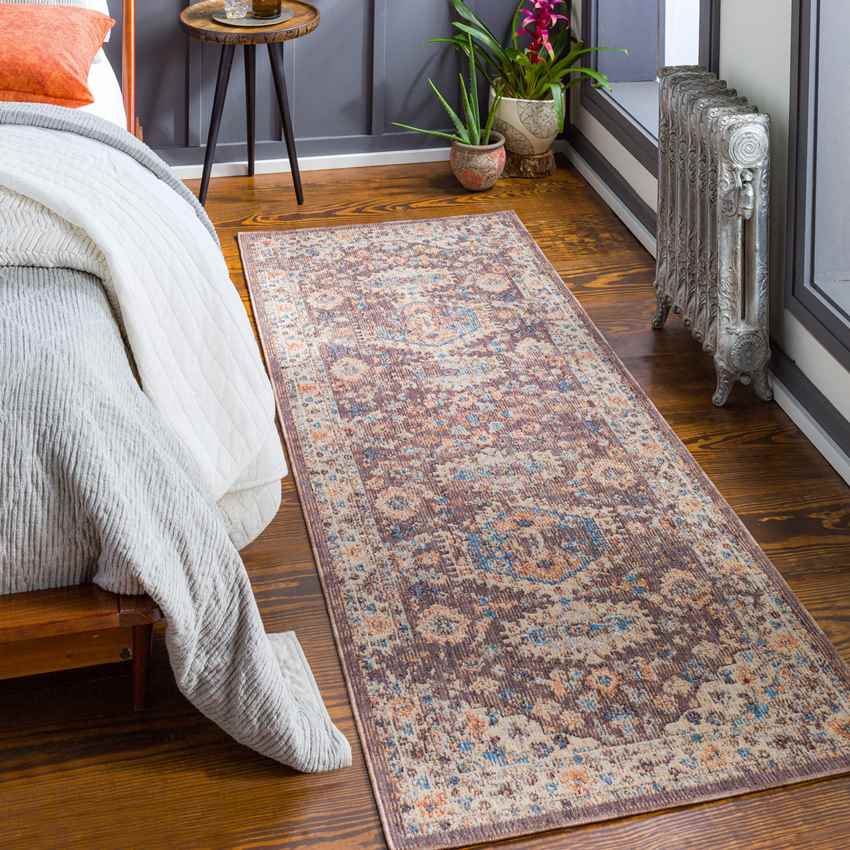 Graspeel Traditional Dark Brown Area Rug
