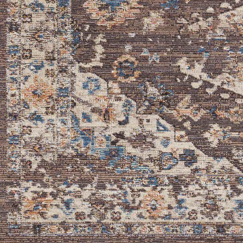 Graspeel Traditional Dark Brown Area Rug