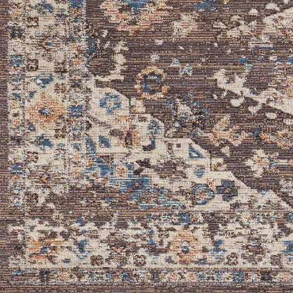 Graspeel Traditional Dark Brown Area Rug