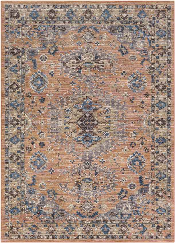 Graspeel Traditional Rust Area Rug