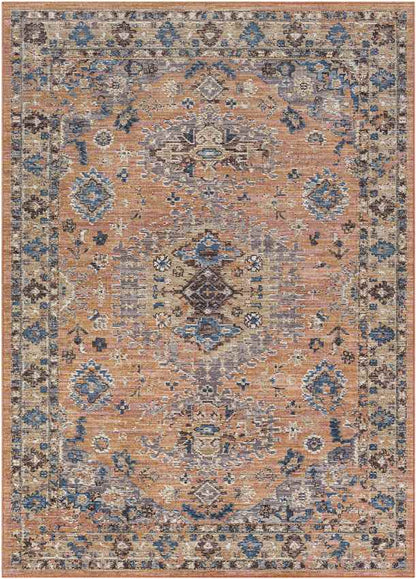Graspeel Traditional Rust Area Rug