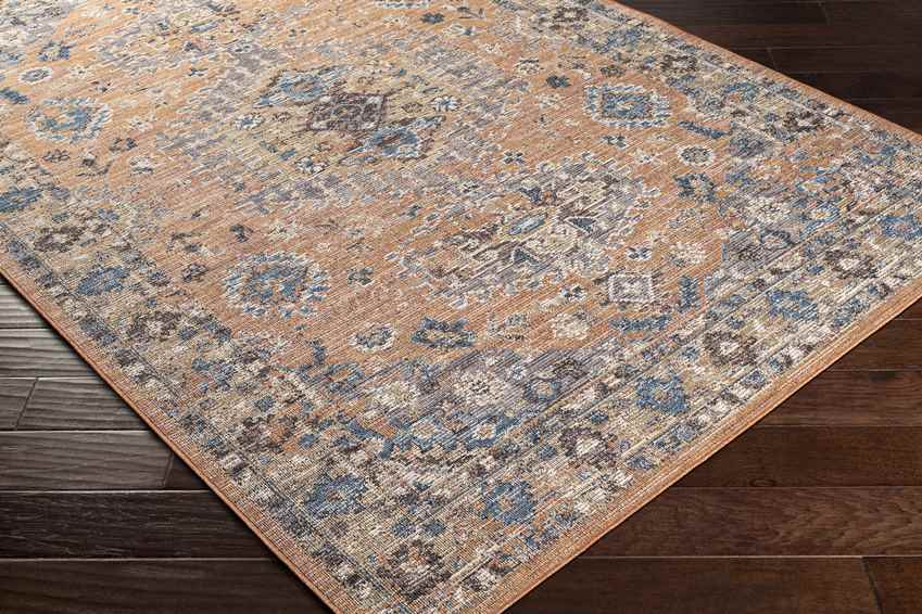 Graspeel Traditional Rust Area Rug