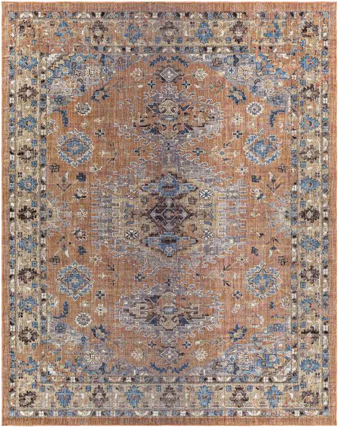Graspeel Traditional Rust Area Rug