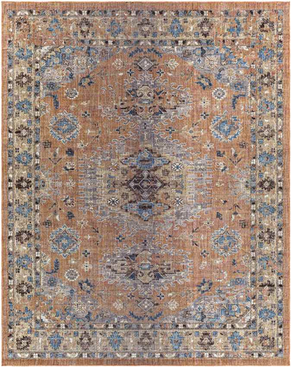 Graspeel Traditional Rust Area Rug