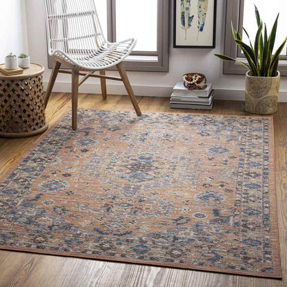Graspeel Traditional Rust Area Rug