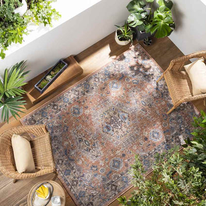 Graspeel Traditional Rust Area Rug