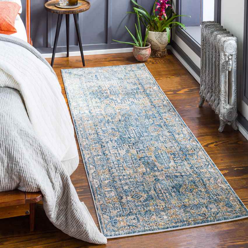 Grotel Traditional Charcoal Area Rug