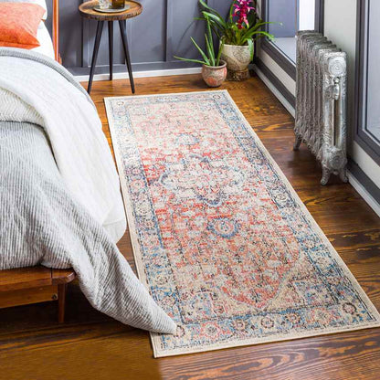 Grazen Traditional Bright Orange Area Rug