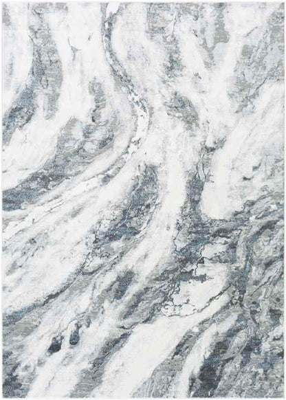 Haarsteeg Modern Aqua Area Rug