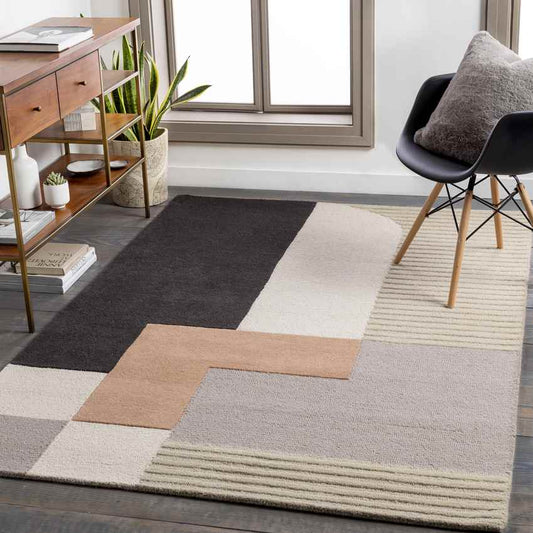 Halte Modern Taupe Area Rug