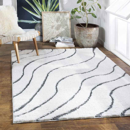 Haring Modern Cream Area Rug