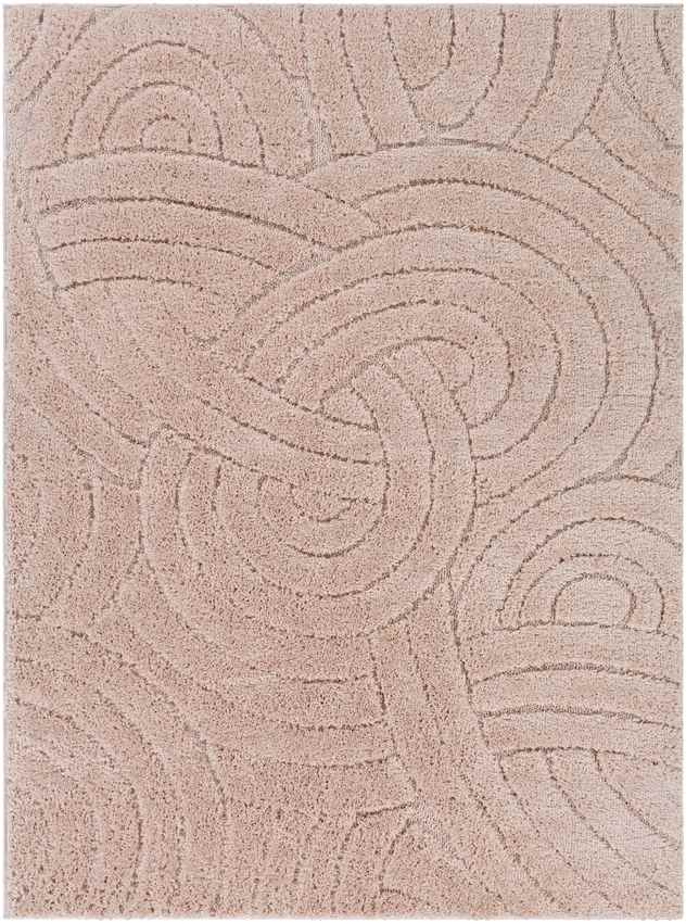Havelt Modern Pale Pink Area Rug