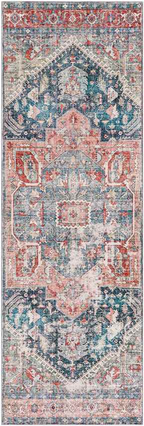 Heeseind Traditional Denim Area Rug