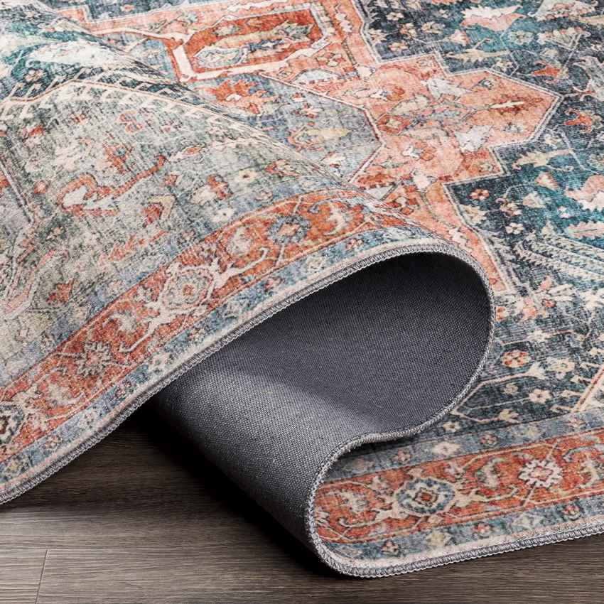 Heeseind Traditional Denim Area Rug