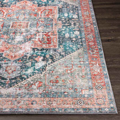 Heeseind Traditional Denim Area Rug