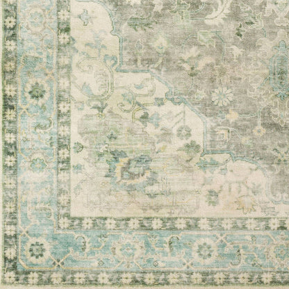 Heiereind Traditional Sage Area Rug