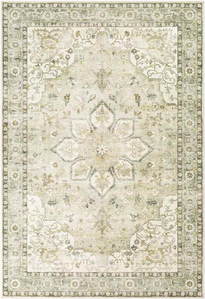 Heiereind Traditional Cream Area Rug