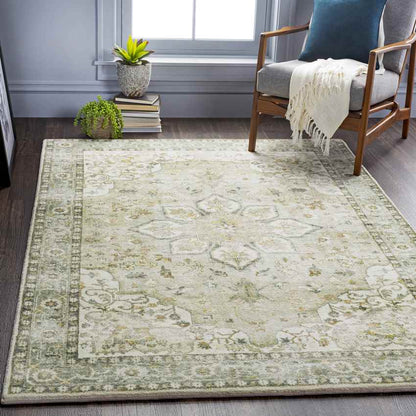 Heiereind Traditional Cream Area Rug