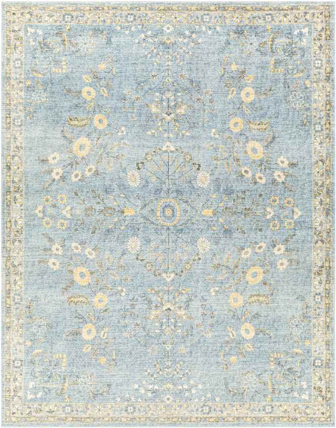 Heidveld Traditional Sky Blue Area Rug