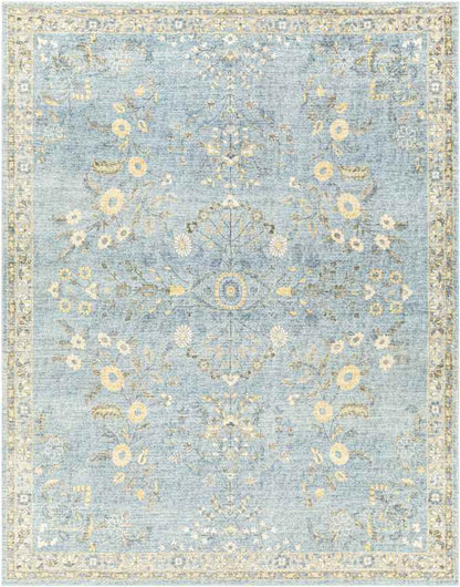 Heidveld Traditional Sky Blue Area Rug