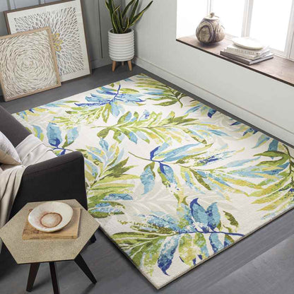 Heihoefke Coastal Lime Area Rug
