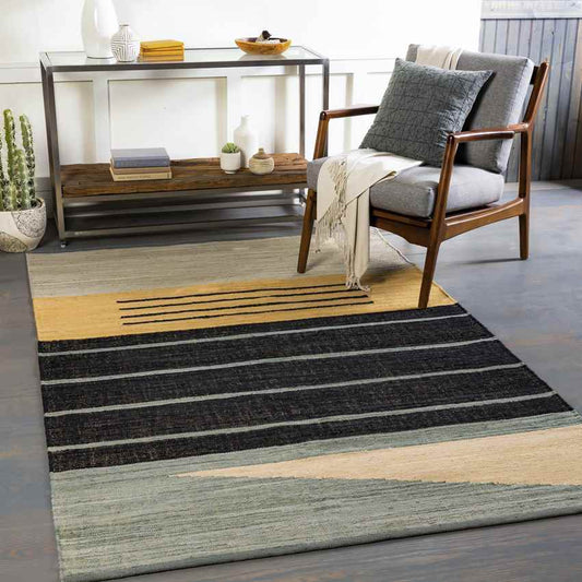 Hoefkens Modern Black Area Rug