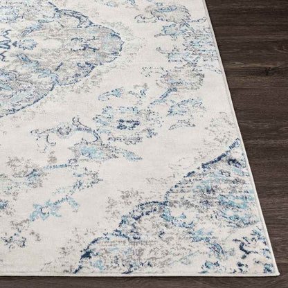 Brongerga Traditional Sky Blue Area Rug