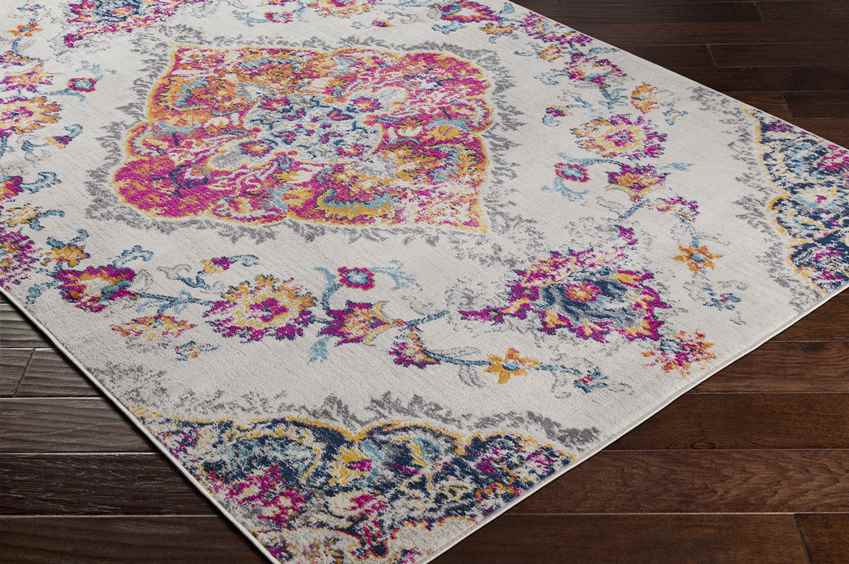 Brongerga Traditional Bright Pink Area Rug