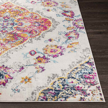 Brongerga Traditional Bright Pink Area Rug