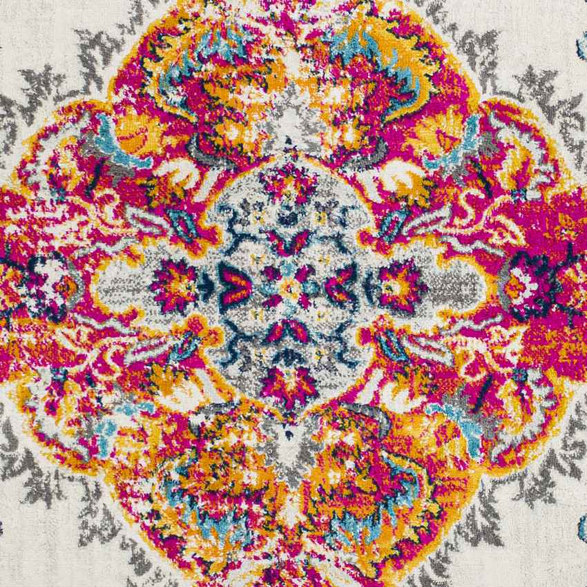 Brongerga Traditional Bright Pink Area Rug