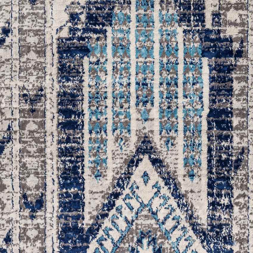 Hool Rustic Sky Blue Area Rug