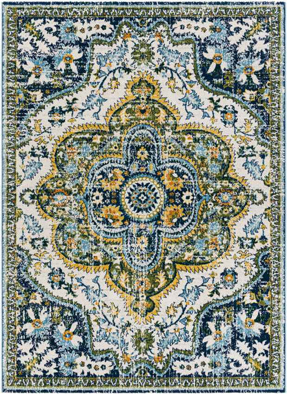 Deinum Traditional Grass Green Area Rug