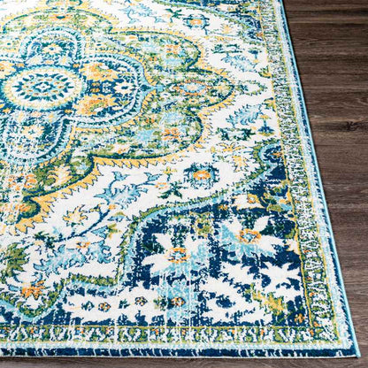 Deinum Traditional Grass Green Area Rug