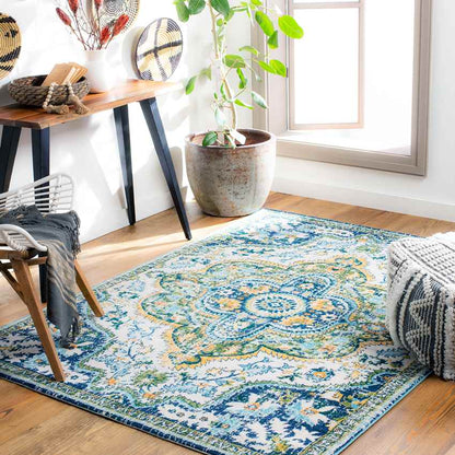 Deinum Traditional Grass Green Area Rug