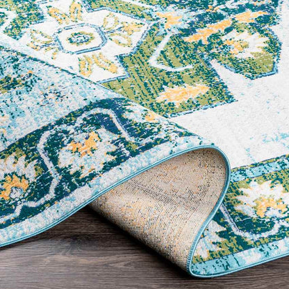 Houtgoor Traditional Grass Green Area Rug