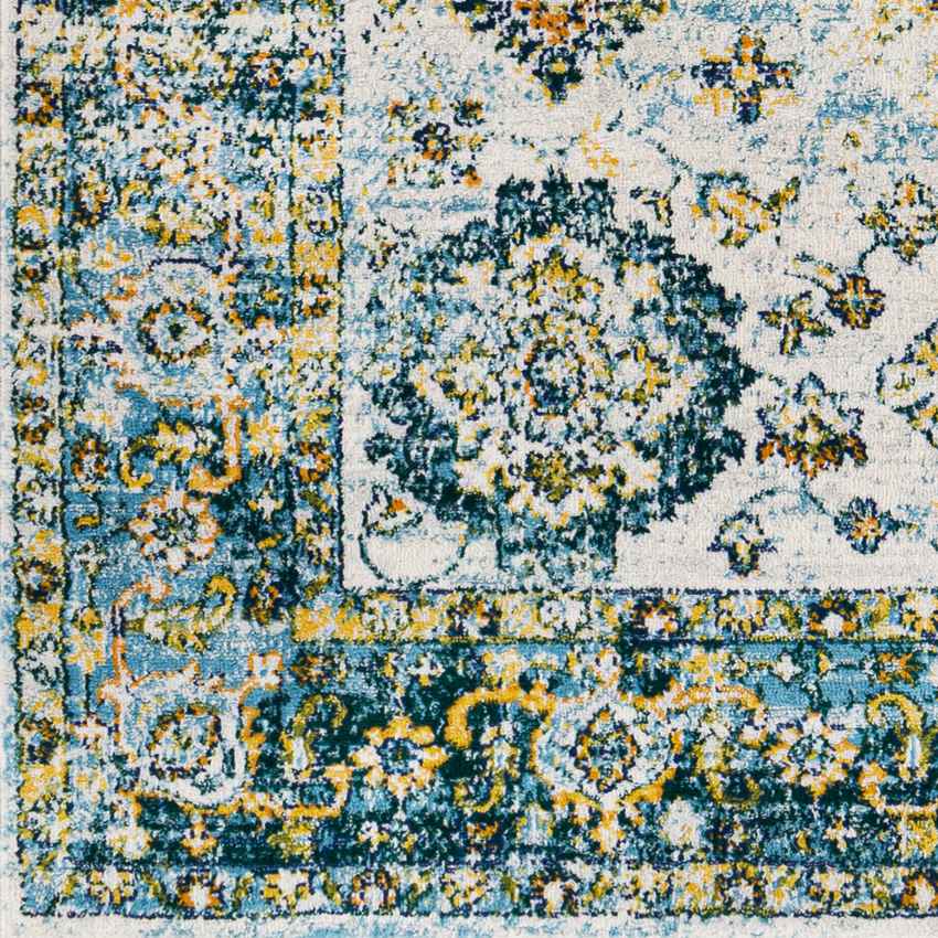 Huij Traditional Dark Green Area Rug