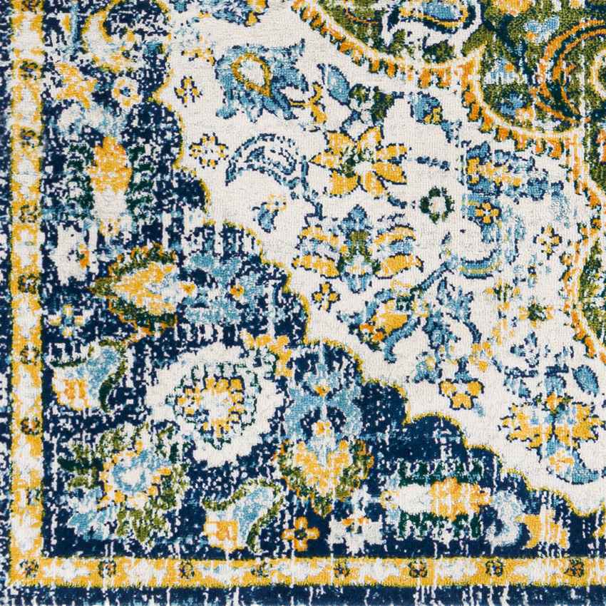 Horzik Traditional Dark Green Area Rug