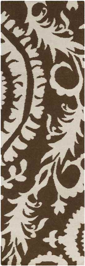 Kaathoven Traditional Dark Brown/Ivory Area Rug