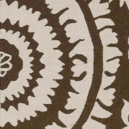 Kaathoven Traditional Dark Brown/Ivory Area Rug