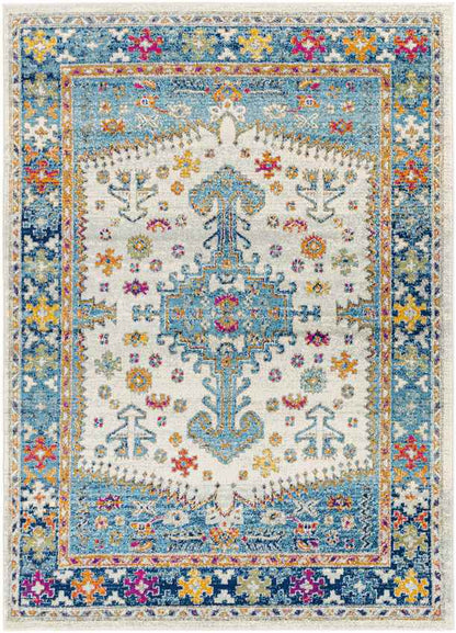 Koks Traditional Teal Area Rug
