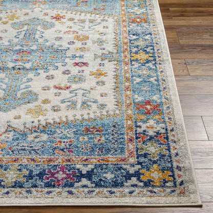 Koks Traditional Teal Area Rug