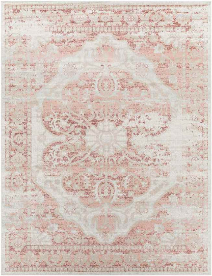 Kreiel Traditional Pale Pink Area Rug
