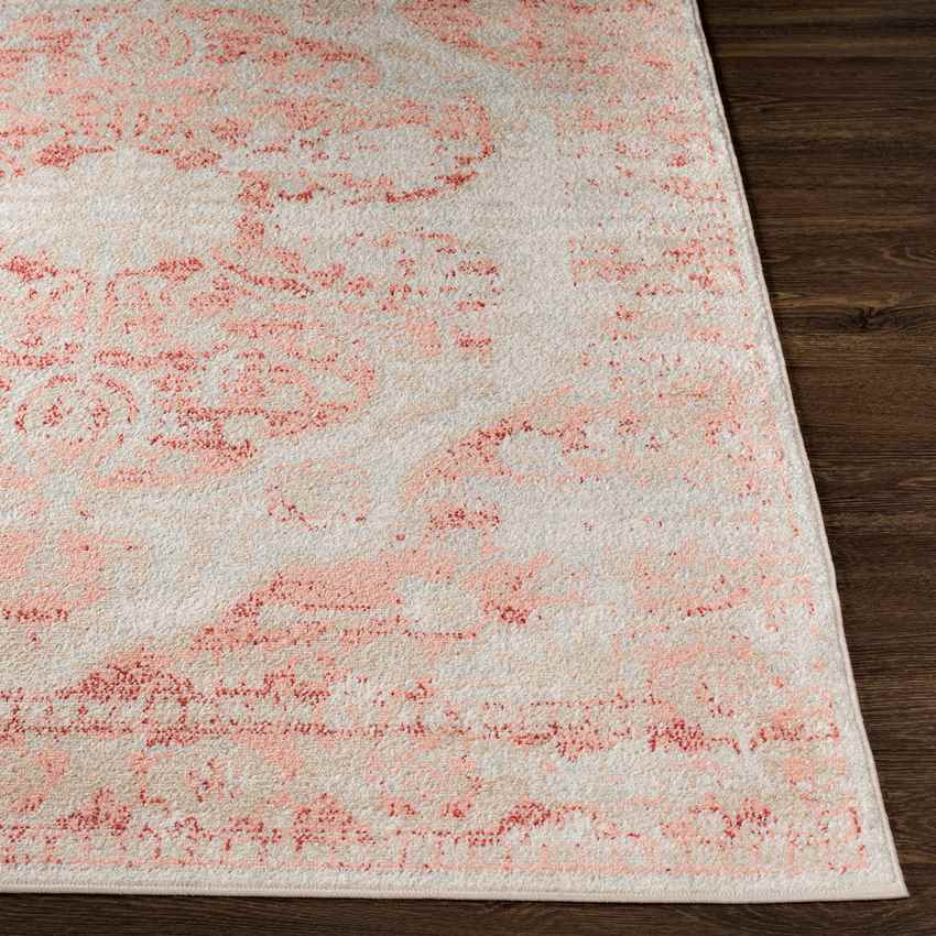 Kreiel Traditional Pale Pink Area Rug