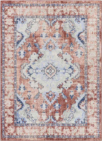 Kreijl Traditional Burned Orange Area Rug