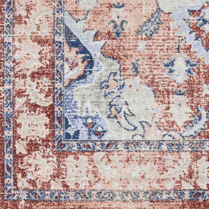 Kreijl Traditional Burned Orange Area Rug