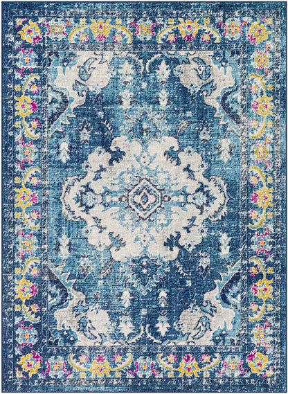 Kreijl Traditional Dark Blue Area Rug