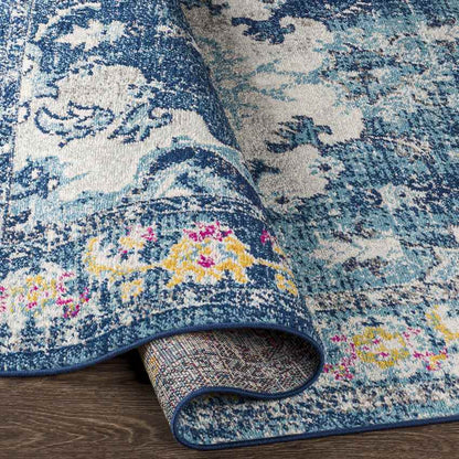 Kreijl Traditional Dark Blue Area Rug