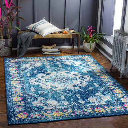 Kreijl Traditional Dark Blue Area Rug